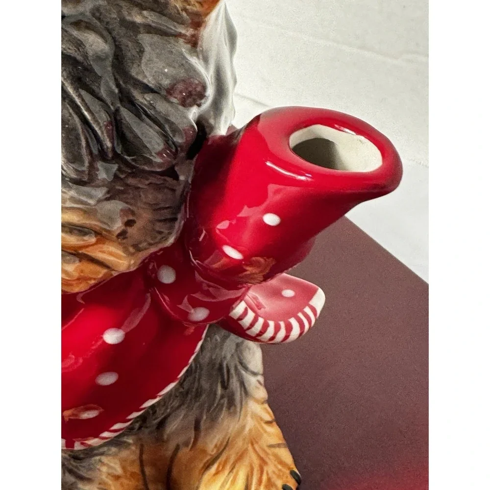 Blue Sky Clayworks * Ruby * Black and Tan Dog * Ceramic Tea Pot *